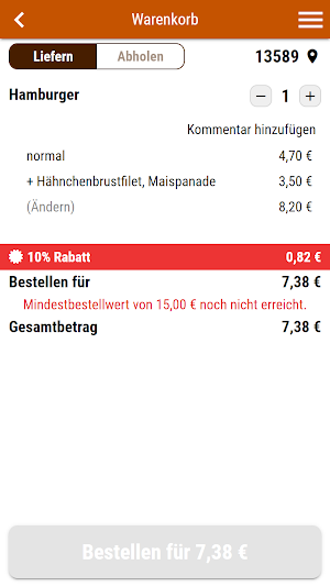 Altstadt Burger Screenshot 1