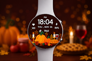 Thanksgiving Digital Wear OS Screenshot 2
