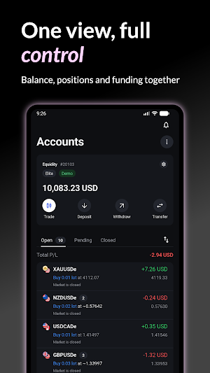 Zenexo: Forex & CFD Trading Screenshot 2