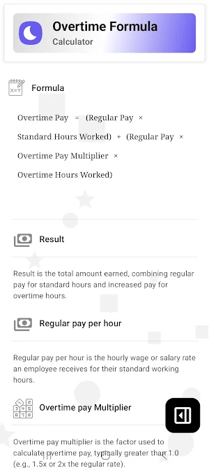 Overtime Calculator Screenshot 2