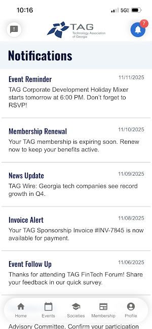 TAG Connect Screenshot 3