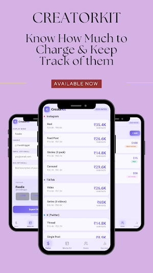 CreatorKit-Track rates & deals Screenshot 0