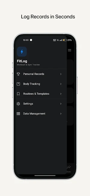 FitLog: Workout Tracker & Gym Screenshot 1