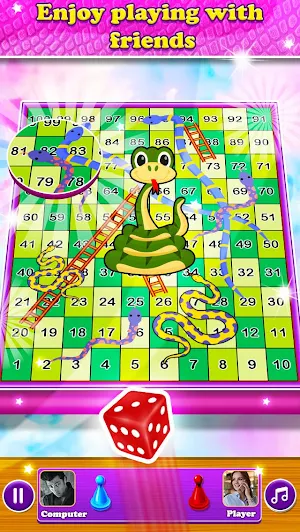 Snake and Ladder -  Sap Seedi : Board Racing Game Screenshot 2