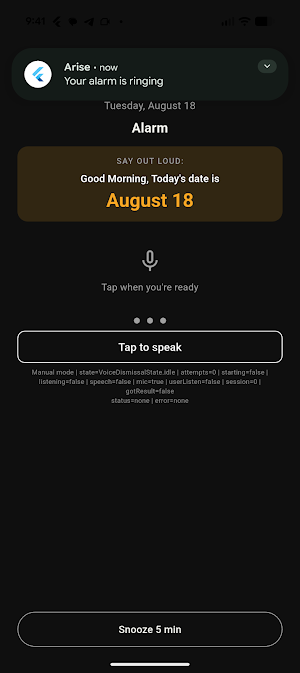 Arise: Streak Alarm Screenshot 2