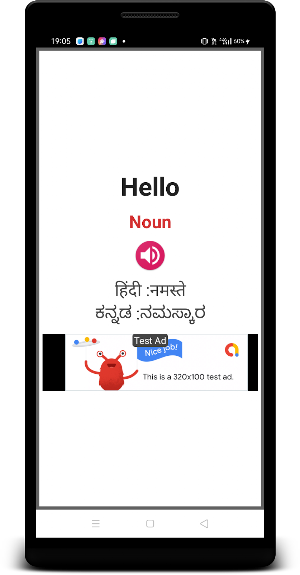 English To Hindi and Kannada Screenshot 2