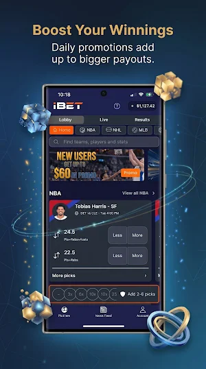 iBET Fantasy Sports Screenshot 1