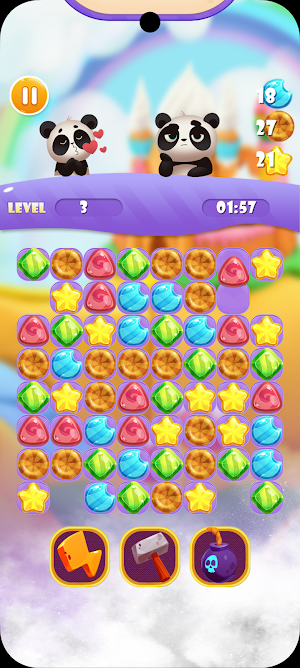 Panda Match Puzzle Game 3 Screenshot 3