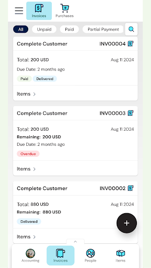 Simple Accounting, BookKeeping Screenshot 2