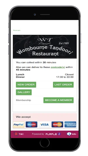 Wombourne Tandoori Screenshot 0