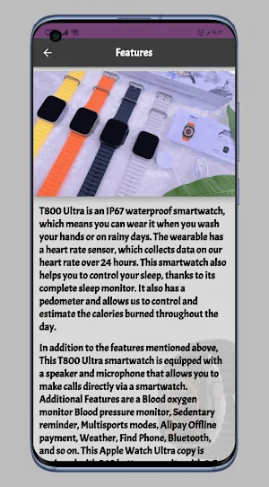T800 Ultra Smart Watch Guide Screenshot 1