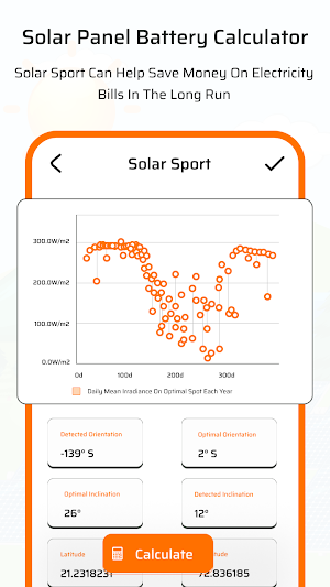 Solar Panel Battery Calculator Screenshot 1