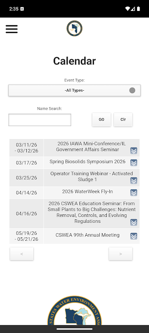 Central States WEA Mobile App Screenshot 1