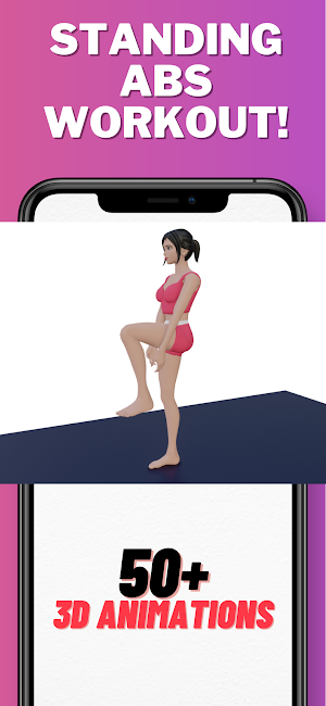 Standing Abs Workout At Home Screenshot 2