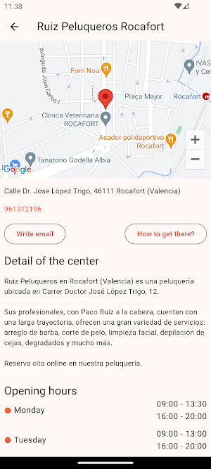 Ruiz Peluqueros Rocafort Screenshot 1