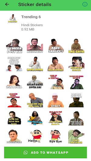 Hindi Stickers Funny WASticker Screenshot 3