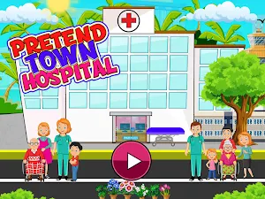 Pretend Town Hospital: City Doctor Life Game Screenshot 0