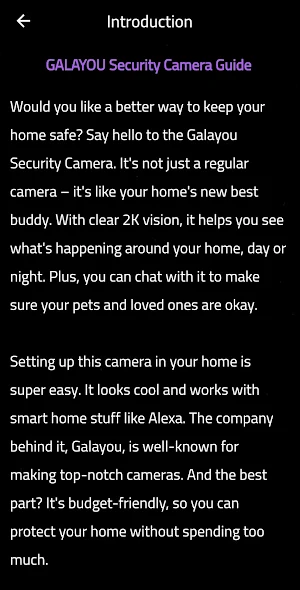 GALAYOU Security Camera Guide Screenshot 2