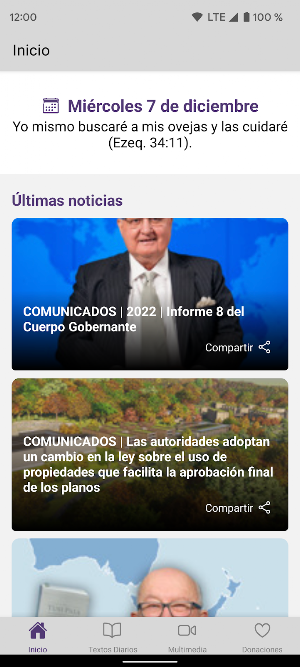 Texto Diario y Noticias JW Screenshot 0
