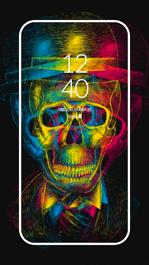 Skull Illust HD Wallpaper Screenshot 2