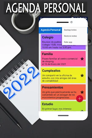 Agenda Personal 2022 Screenshot 3
