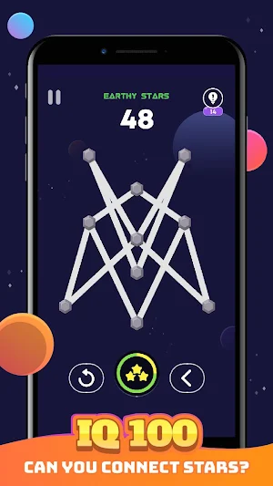 Star2Star - One Stroke Brain Puzzle Game Screenshot 1