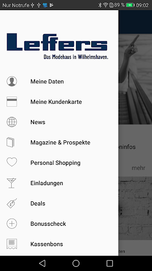 Modehaus Leffers Screenshot 1