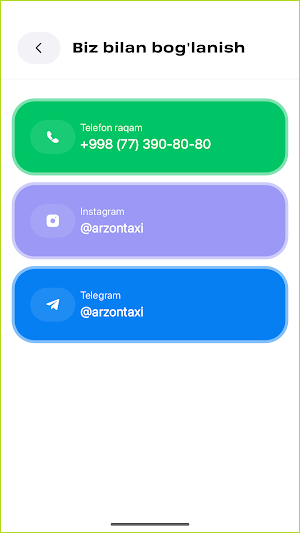 Arzon Taxi Yakkabog' Screenshot 3