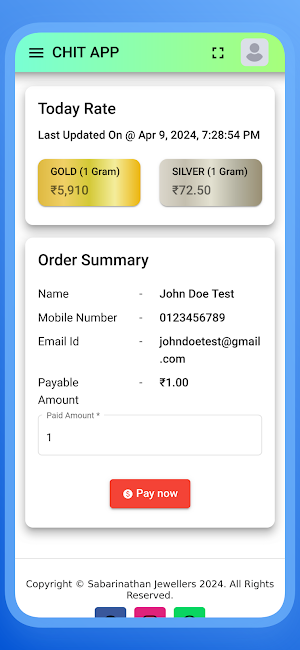 Sabarinathan Jewellers Screenshot 0