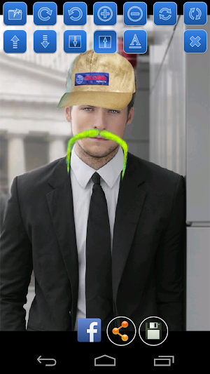 Bald & Mustache Booth Fun Pic Screenshot 0