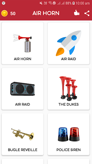 Air Horn - Siren Sounds Prank (Pro) Screenshot 1