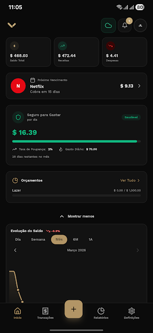 Velura - Personal Finance Screenshot 1