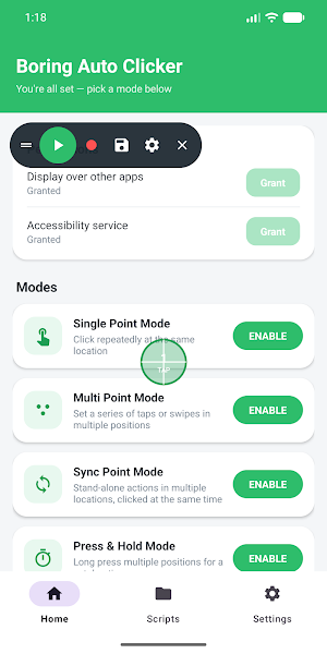 Boring Auto Clicker: Auto Tap Screenshot 1