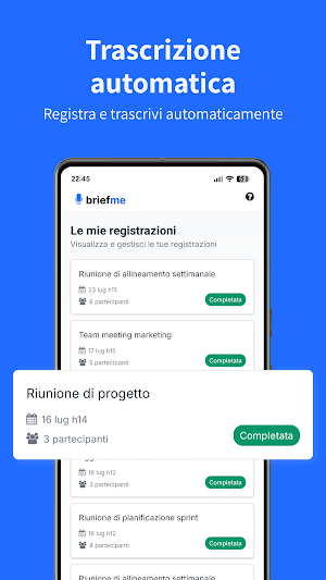 BriefMe: Trascrivi con AI Screenshot 1