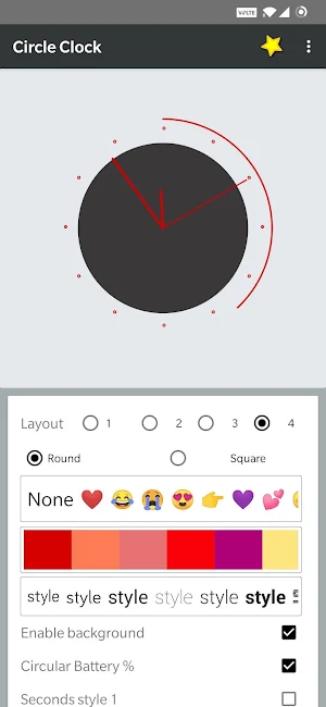 Circle Clock Screenshot 3