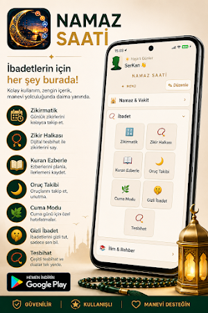 Namaz Saati: Ezan Vakti Kıble Screenshot 3