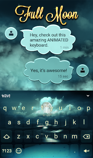 Full Moon Animated Keyboard + Live Wallpaper Screenshot 2