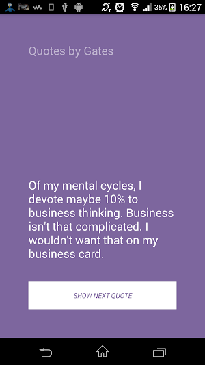 Quotes by Gates Screenshot 1