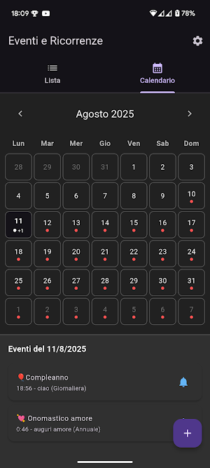 Eventi e Ricorrenze Screenshot 0
