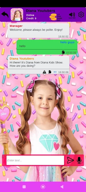 Diana & Roma Fake Call & Chat Screenshot 2