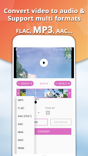 Video to MP3 Converter - Audio Cutter & Merger Screenshot 1