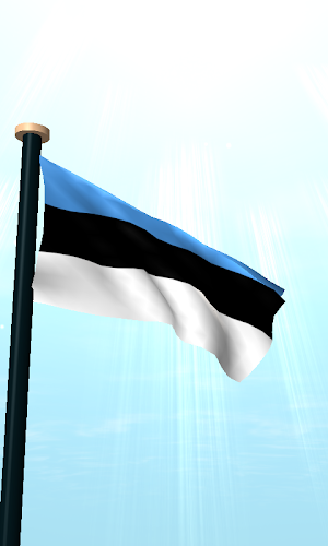Estonia Flag 3D Live Wallpaper Screenshot 1