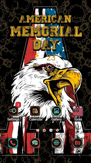 4K Wallpaper HD - Memorial Day Eagle Screenshot 1