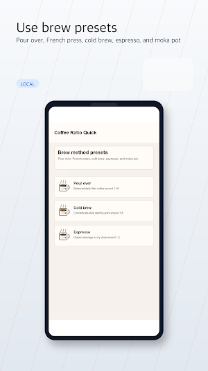 Coffee Ratio Quick Screenshot 2