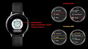 Green White For Wear OS Screenshot 1