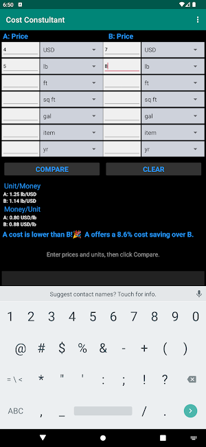 Cost Consultant screenshot 1