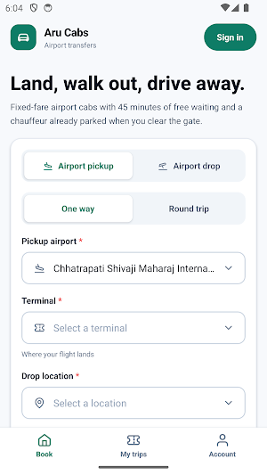 Aru Cabs: Premier Airport cabs Screenshot 3