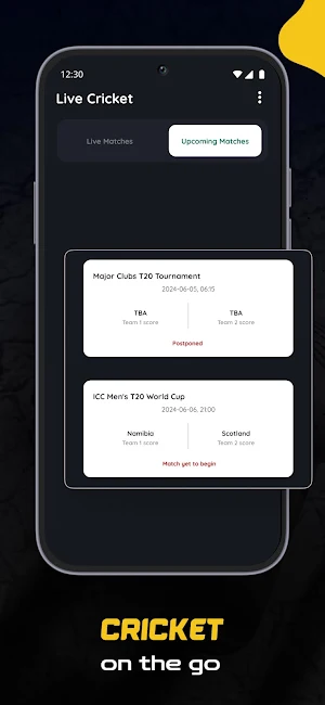 CricHub: Live Cricket TV 2024 Screenshot 3