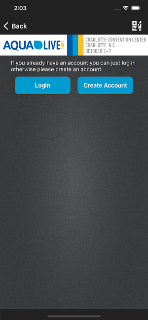 AQUA Live Events Screenshot 1