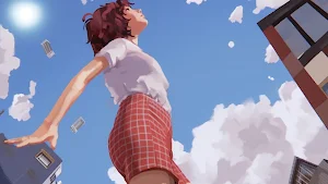 3D runner in sky - go only up! Screenshot 1